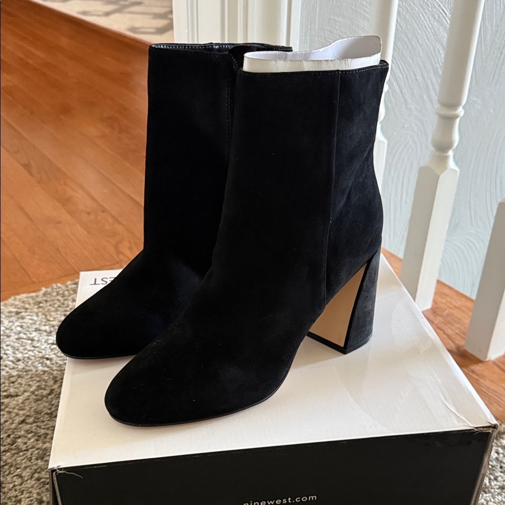 NEW Nine West Black Heeled Boots